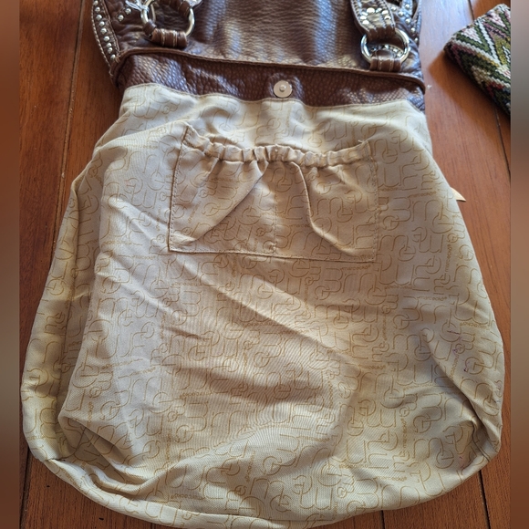 Red by Marc Ecko Soft Pebbled Vegan Leather Hobo Slouch Bag - Picture 17 of 17